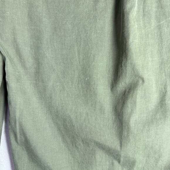 Vince Women’s Button Down Long Sleeve Top Army Green Pockets Women's Size M - Picture 13 of 13